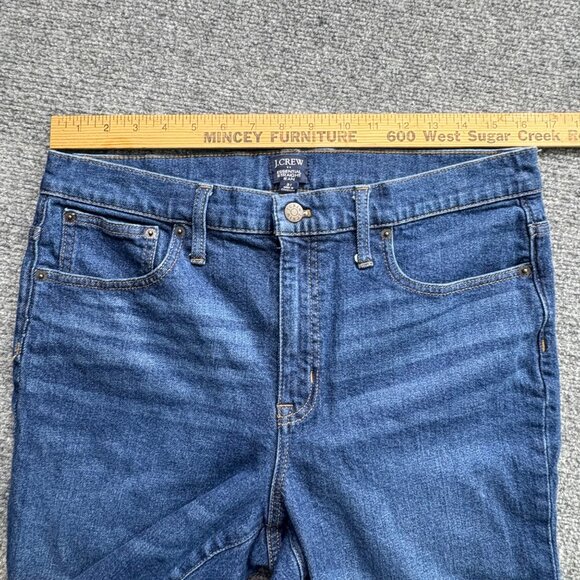 J.Crew Jeans Womens‎ 31 Blue 25.5L Whiskers Essential Straight Denim causal - Picture 10 of 12